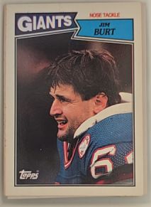 1987 Topps #22 Jim Burt — front