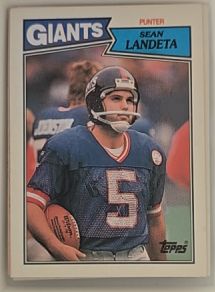 1987 Topps #20 Sean Landeta — front