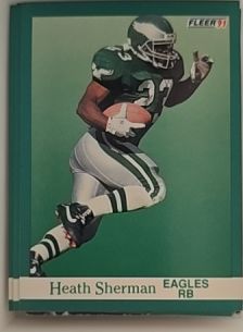 1991 Fleer #331 Heath Sherman Philadelphia Eagles — front
