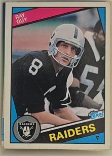 1984 Topps #107 Ray Guy — front