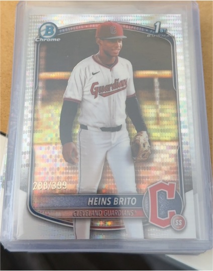 2025 Bowman Chrome #BCP-203 Heins Brito — front