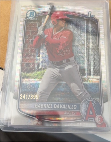 2025 Bowman Chrome #BCP-178 Gabriel Davalillo — front
