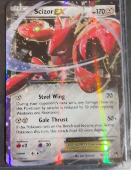2016 Pokémon XY BREAKpoint #76 Scizor EX — front