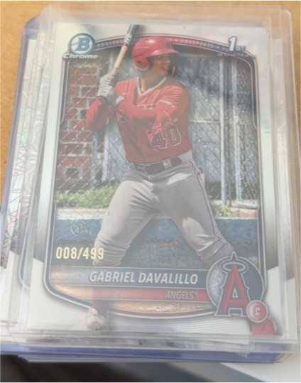 2025 Bowman Chrome #BCP-178 Gabriel Davalillo — front