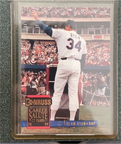 1994 Donruss #1 Nolan Ryan Career Salute — front