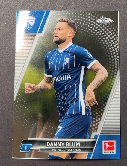 2021-22 Topps Chrome Bundesliga #23 Danny Blum VfL Bochum 1848 — front