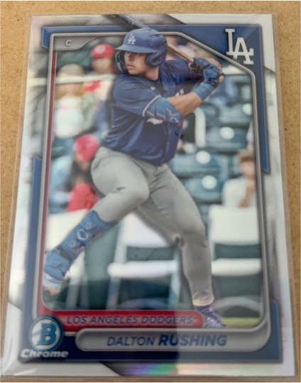 2024 Bowman Draft Chrome #BDC-46 Dalton Rushing — front