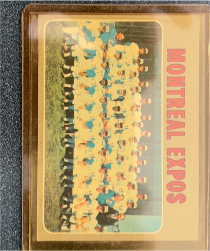 1970 Topps #500 Montreal Expos Team — front