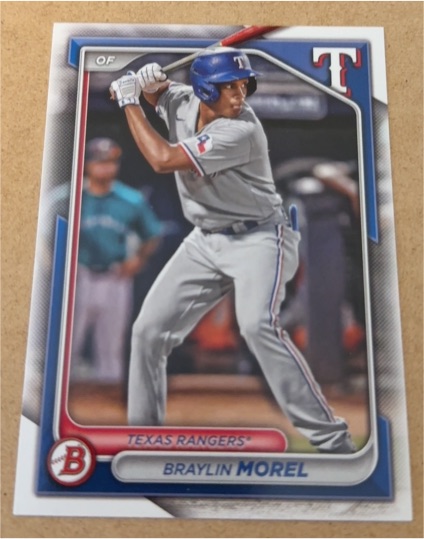 2024 Bowman Draft #BD-169 Braylin Morel — front