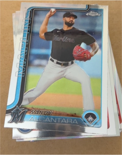 2025 Topps Chrome #126 Sandy Alcantara — front