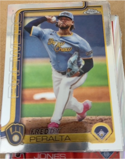2025 Topps Chrome #95 Freddy Peralta — front