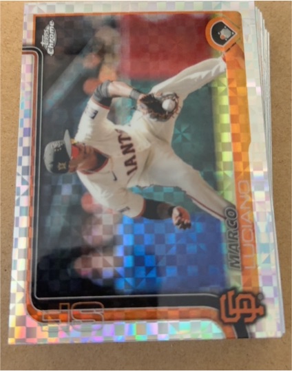 2025 Topps Chrome #156 Marco Luciano — front
