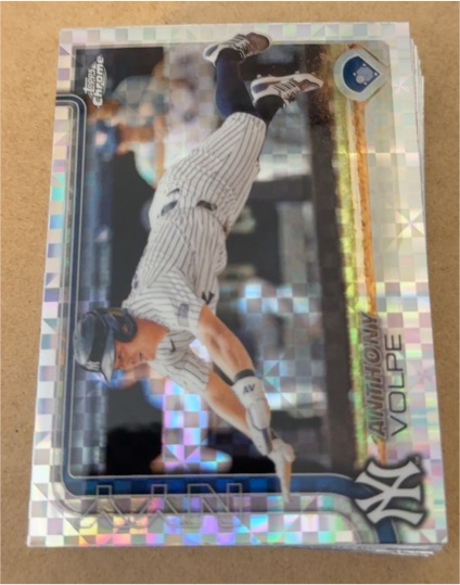 2025 Topps Chrome #162 Anthony Volpe — front