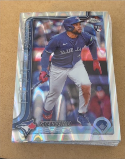 2025 Topps Chrome #163 Steward Berroa — front