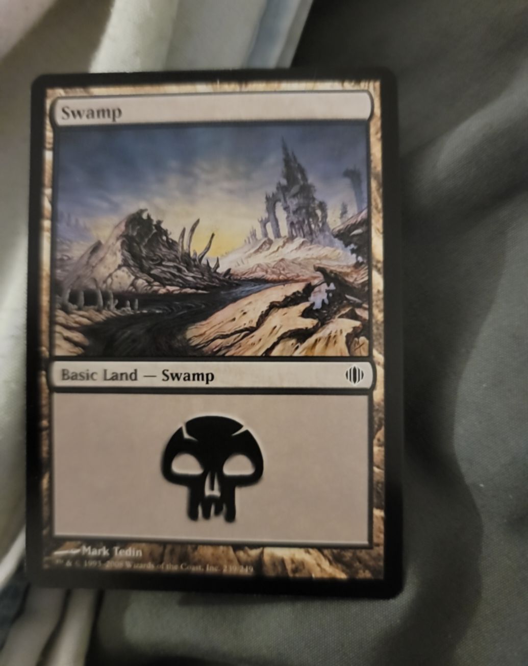 1995 Magic: The Gathering #319 Swamp — front