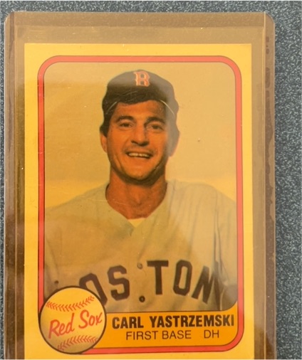 1981 Fleer #221 Carl Yastrzemski — front