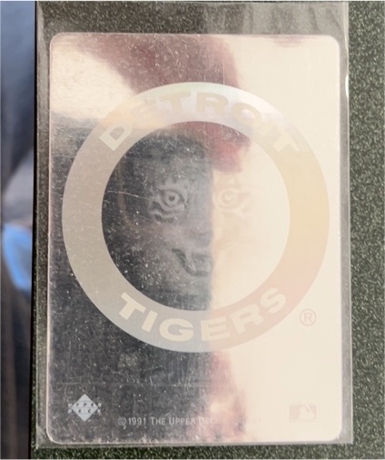 1991 Upper Deck #NNO Detroit Tigers Team Logo Holograms — front