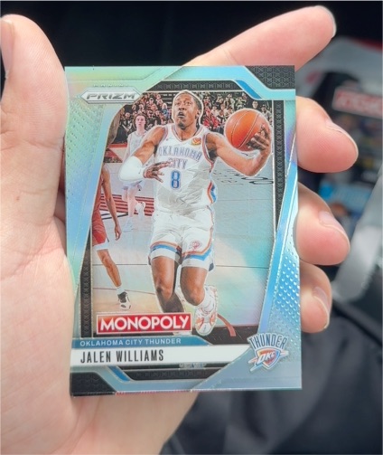 2024-25 Panini Prizm Monopoly #81 Jalen Williams — front