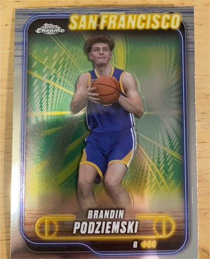 2024-25 Topps Chrome #7 Brandin Podziemski — front