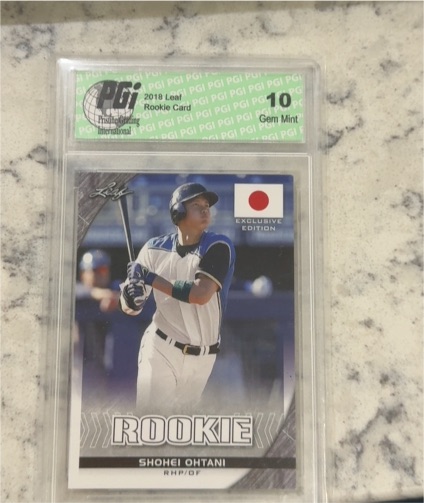 2018 Leaf Exclusive Flag Edition #FL-01 Shohei Ohtani Rookie — front