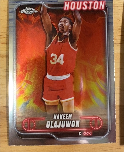 2024-25 Topps Chrome #115 Hakeem Olajuwon — front