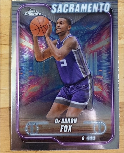 2024-25 Topps Chrome #109 De'Aaron Fox — front
