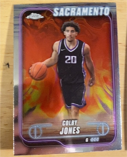 2024-25 Topps Chrome #192 Colby Jones — front