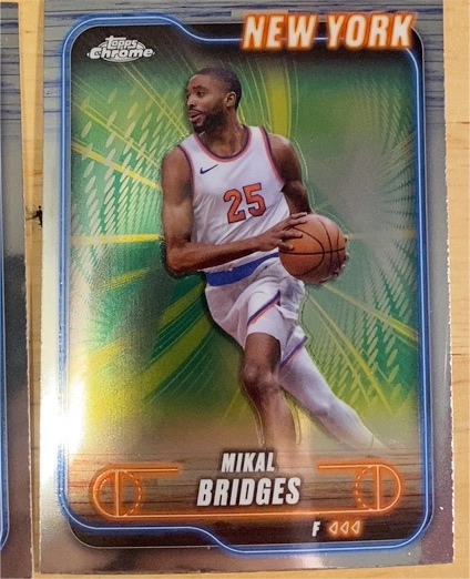 2024-25 Topps Chrome #190 Mikal Bridges — front