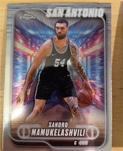 2024-25 Topps Chrome #186 Sandro Mamukelashvili — front
