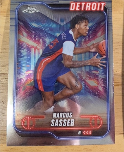 2024-25 Topps Chrome #49 Marcus Sasser — front