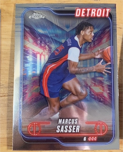 2024-25 Topps Chrome #49 Marcus Sasser — front