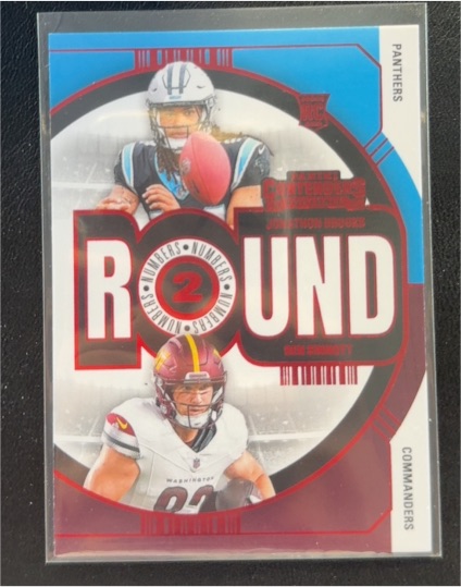 2024 Panini Contenders Round Numbers #25 Jonathon Brooks / Ben Sinnott — front