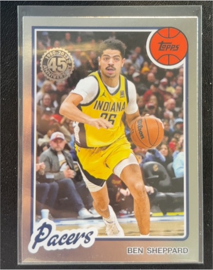 2025-26 Topps Basketball 45th Anniversary #80BK-16 Ben Sheppard — front