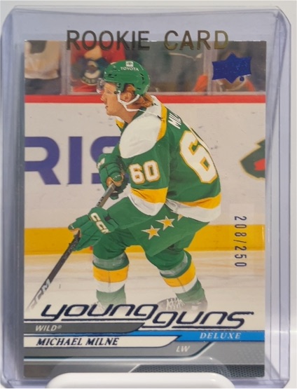 2024-25 Upper Deck Extended Series Young Guns Deluxe #727 Michael Milne — front