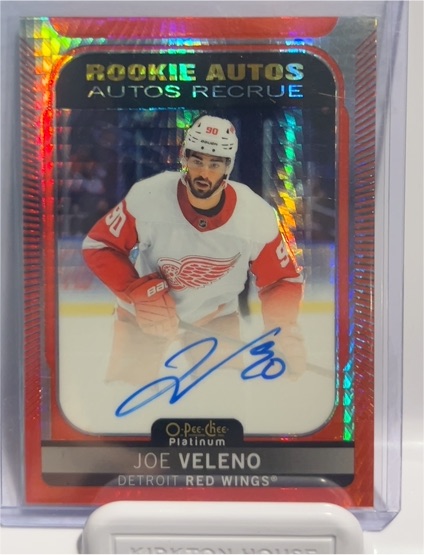 2021-22 O-Pee-Chee Platinum #R-JV Joe Veleno Rookie Autographs — front