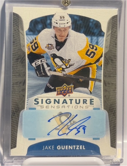 2017-18 Upper Deck Signature Sensations #SS-GU Jake Guentzel — front