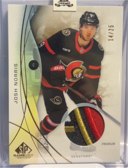 2024-25 Upper Deck SP Game Used #14 Josh Norris — front