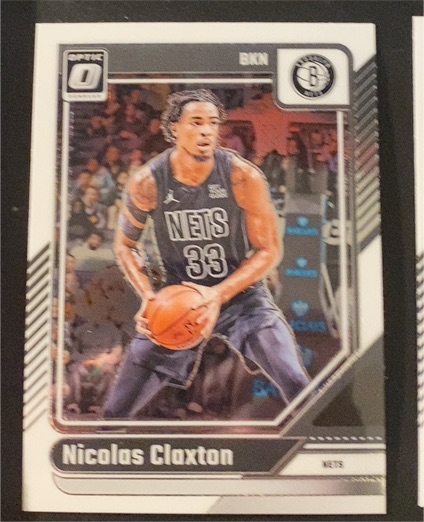 2024-25 Panini Donruss Optic #170 Nicolas Claxton — front
