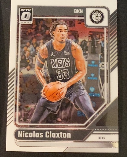 2024-25 Donruss Optic #170 Nicolas Claxton — front