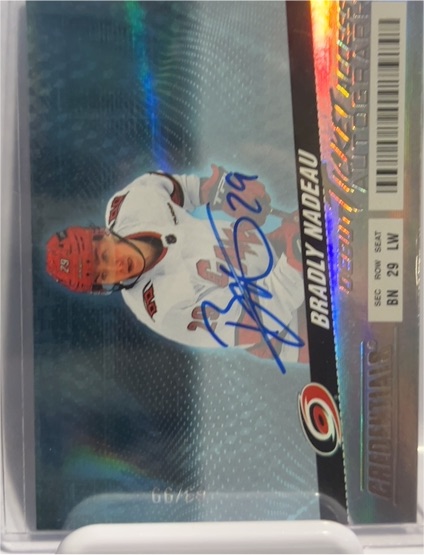 2024-25 Upper Deck Credentials Debut Ticket Access #150 Bradly Nadeau — front