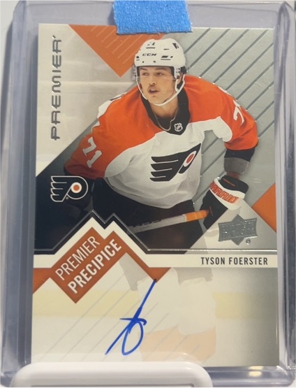 2023-24 Upper Deck Premier #PPR-TF Tyson Foerster Premier Precipice Auto — front