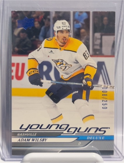 2024-25 Upper Deck Extended Series Young Guns Deluxe #720 Adam Wilsby — front