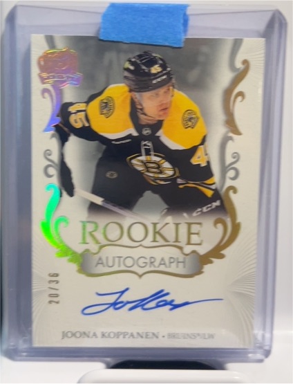 2023-24 Upper Deck The Cup #20 Joona Koppanen Rookie Auto Gold Spectrum — front