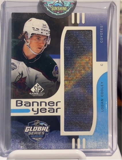 2024-25 SP Game Used Banner Year Global Series #BYGS-LC Logan Cooley — front