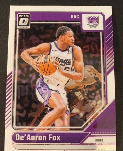 2024-25 Donruss Optic #219 De'Aaron Fox — front