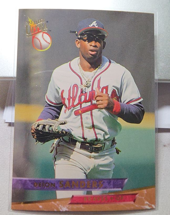 1993 Fleer Ultra #12 Deion Sanders — front