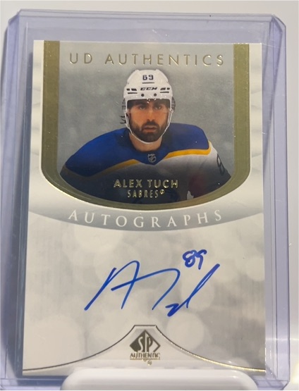 2023-24 Upper Deck SP Authentic UD Authentics Autographs #UDA-AT Alex Tuch — front