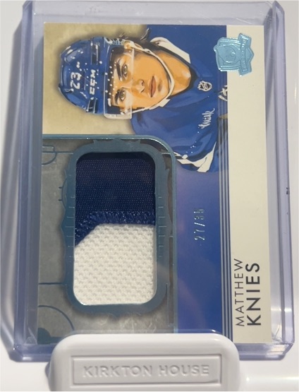 2023-24 Upper Deck The Cup Rookie Rink Gallery Patch #RGMK-V2 Matthew Knies — front