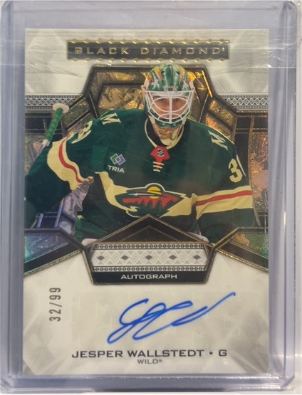 2024 Upper Deck Black Diamond #BDB-JW Jesper Wallstedt — front
