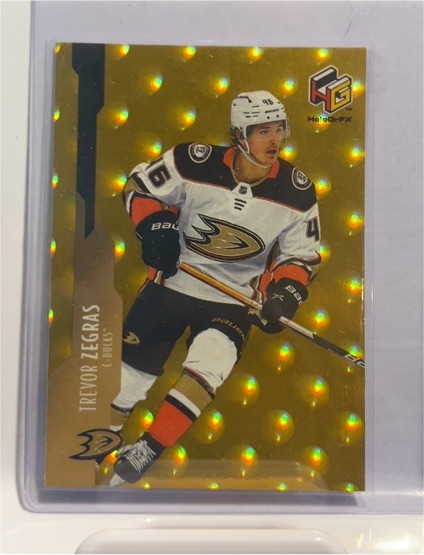 2021-22 Upper Deck HoloGrFx Rookies Gold #HG-6 Trevor Zegras — front